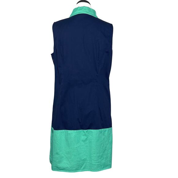 SAIL TO SABLE Tunic Shift Dress SZ M Mint Green Navy - Picture 6 of 8